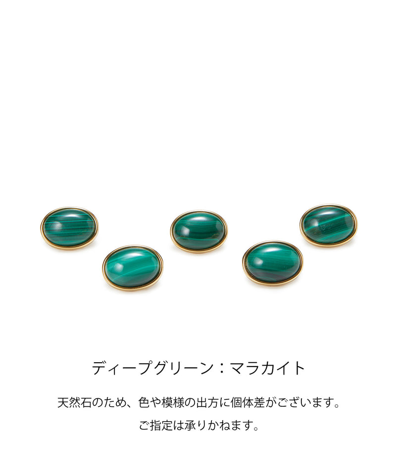 gemdrops ジェムドロップ ミニエンボスレザー 天然石 長財布